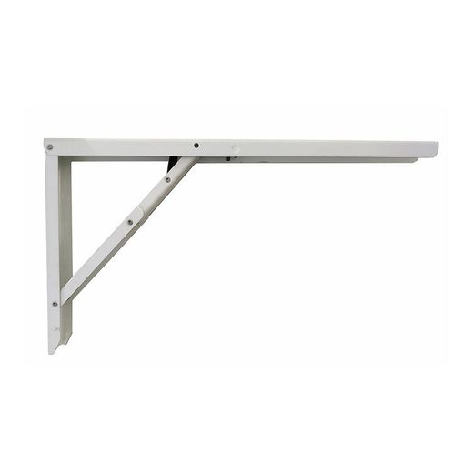 Abat-Table Pliante Blanche Carrée en Acier 30x52cm.