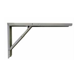 Abat-Table Pliante Carrée Acier Argent 30x52cm.
