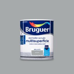 Esmalte acrylic multisuperficie brillante gris perla 0,750l bruguer
