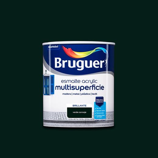 Esmalte acrílico multi-superfície verde brilhante 0.750l carruagens de aluguel