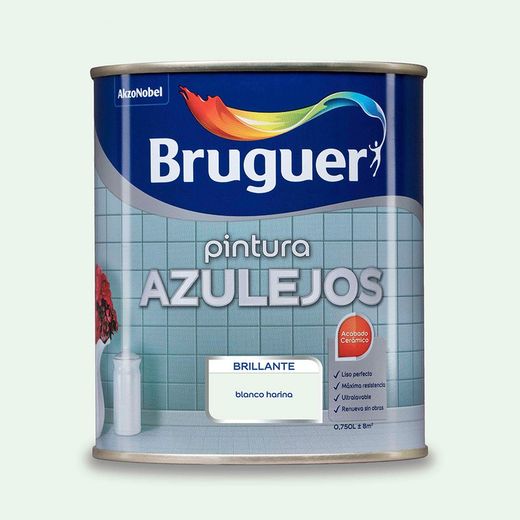 Émail pour carreaux de farine blanc brillant 0,75 l 5075264 Bruger