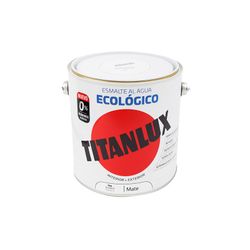 Esmalte Ecológico à Base de Água Branco Mate 2,5l Titanlux 02t056625