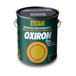 Oxiron Émail métallique antioxydant lisse satiné noir effet forgé 4l Titan 02j420404