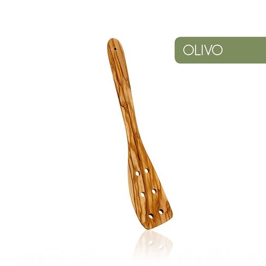Spatule en bois d'olivier Metaltex avec trous
