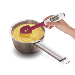 Espatula Silicona Con Termometro Digital Extraible 30cm Metaltex