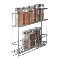 Especiero Deslizante 2 Estantes 'In&Out' 28x6x22cm Metaltex