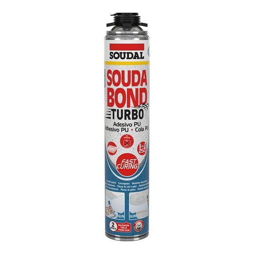 Soudabon Turbo Mousse Adhésive Turbo Pistolet 750ml Soudal