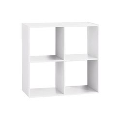 Estanteria madera color blanco para 4 cajas organizadoras 67.6x32x67.6cm