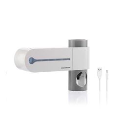 Esterilizador de escova de dentes UV com suporte e dispensador de pasta de dente Smiluv Innovagoods