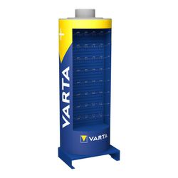 Présentoir en métal avec 40 crochets en forme de pile Varta 60x40x170cm