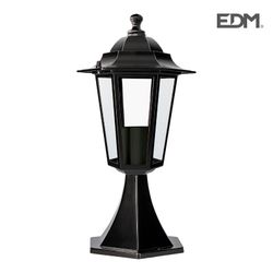 Lanterna de alumínio na parede preta mod 38xø19,2cm edm. Zurique