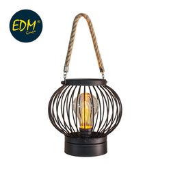 lanterne vintage en métal avec ampoule standard incluse 15x19cm