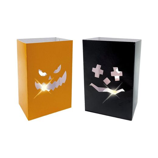 Modelos variados de lanterna de Halloween