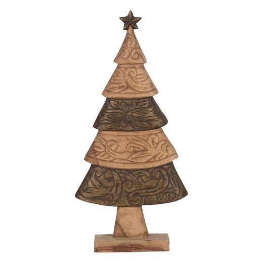 Figura de árvore de Natal marrom 32 x 9 x 65,50 cm