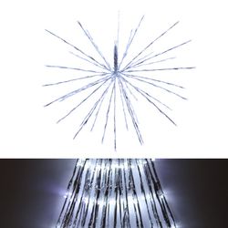 Figura led com pontas fixas de efeito de flash 70cm 160 led branco frio ip44