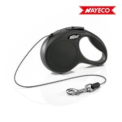 Cabo Especial Flexi Classic Cat para Gatos Cor Preto 3m Corda Nayeco