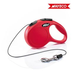 Cabo Especial Flexi Classic Cat para Gatos Cor Vermelha Corda 3m. Nayeco