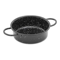 Plat émaillé avec anses Ø12cm Vaello