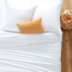 Capa de edredão branca 240x220cm Adequado para camas de 135cm, 150cm ou 160cm.