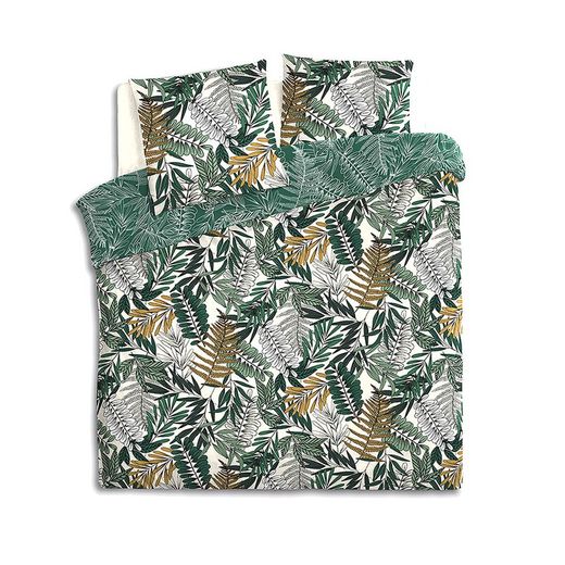 Capa de Edredão Modelo Tropical 240x220cm Indicada para camas de 135cm, 150cm ou 160cm.