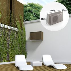 Tampa do sistema de ar condicionado à prova d'água marrom claro 90x30x55cm