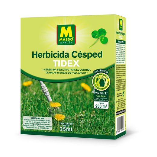 Herbicide pour pelouse de jardin 25ml 231662 Masso