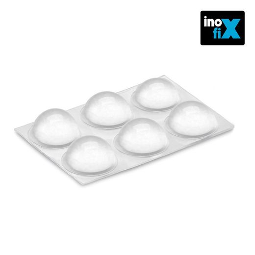 Goutte Autocollante De Protection Ø16x7,9 Mm (Blister 6 Uni). InofixSupport de porte blanc Inofix Blister