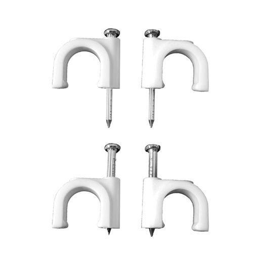Mangueira com cabo grampo branco tubular 2x4 nº 9 (caixa 100uni)
