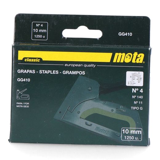 Grampos Número 4 10mm 1000 Uni Gg410 Mota