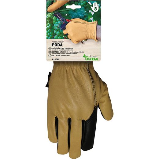 Gant de Jardinage Hydrofuge Cuir Fleur Taille 10 Juba