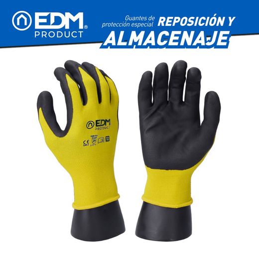 Polyester enduit de remplacement et de stockage des gants. Polyuréthane adapté pour écran tactile taille 9 Edm