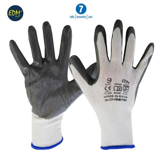 Taille du gant de maintien en polyester et enduction nitrile