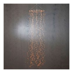 Guirlanda decorativa estilo candelabro branco quente