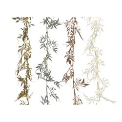 Guirnalda decorativa hojas micro led150cm 30leds