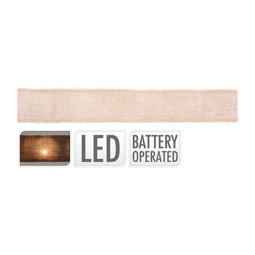 Guirlanda de Arco Com 20 Leds Com Pilhas 2m X 5cm 2xaa