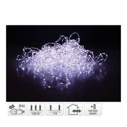 Guirlanda de Fio Macio 400 Leds 3m Branco Frio 8 Funções 15m