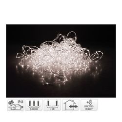 Guirlanda de Fio Macio 800 Leds Branco Quente 8 Funções 27m
