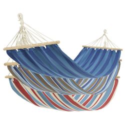 Rede Listrada de Algodão e Poliéster 80x200cm Cores Sortidas