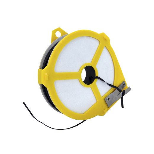 Fil plastique noir avec distributeur 4mmx50mts