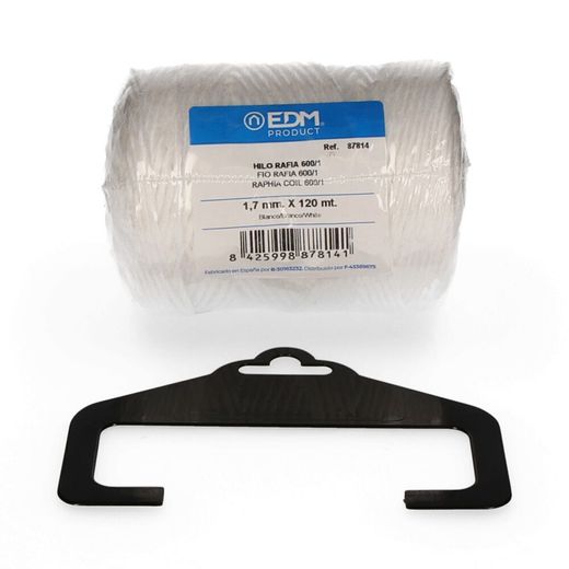 Rosca de ráfia 600/1 bobina 220gm / 120mts branca
