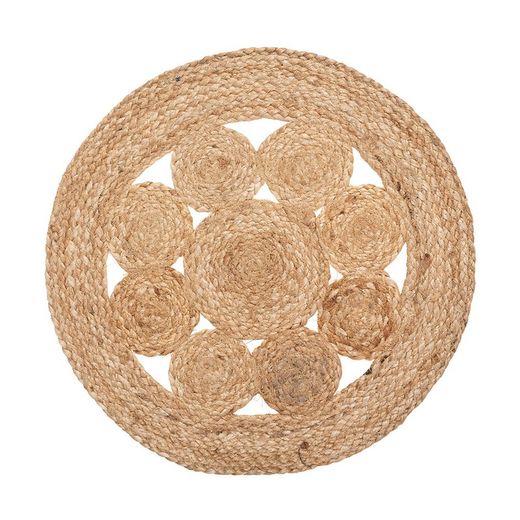 Individual de mesa de juta perfurado Diam.38cm