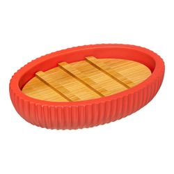 Coleção 'Colors' de saboneteira vermelha para banheiro