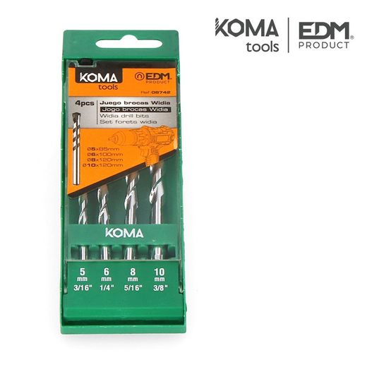 Conjunto de ferramentas koma padrão widia de 4 bits