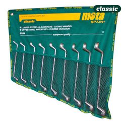 Jeu de 9 clés fendues 6 à 23 mm (tétron)