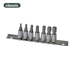 Jeu de trous de serrure à pointe allen 1/4 "(7 pièces) ek151