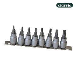Juego bocallaves 3/8" punta torx 8 pzas