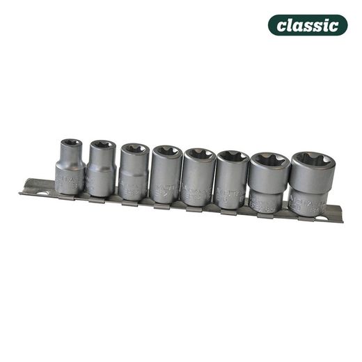 Juego bocallaves 3/8" torx hembra 8 pzas