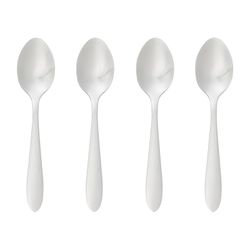 Conjunto de 4 colheres de café de aço inoxidável
