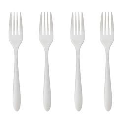 Conjunto de 4 garfos de aço inoxidável