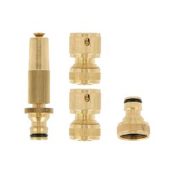 Kit de 4 peças de conector de mangueira de latão